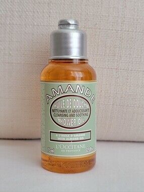 NEW L'Occitane  Luxurious Amande Shower Oil Wash with Almond Oil - 2.5oz / 75 ml
